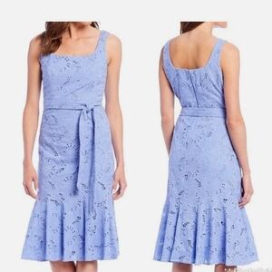 ANTONIO MELANI Periwinkle Lace Midi Dress